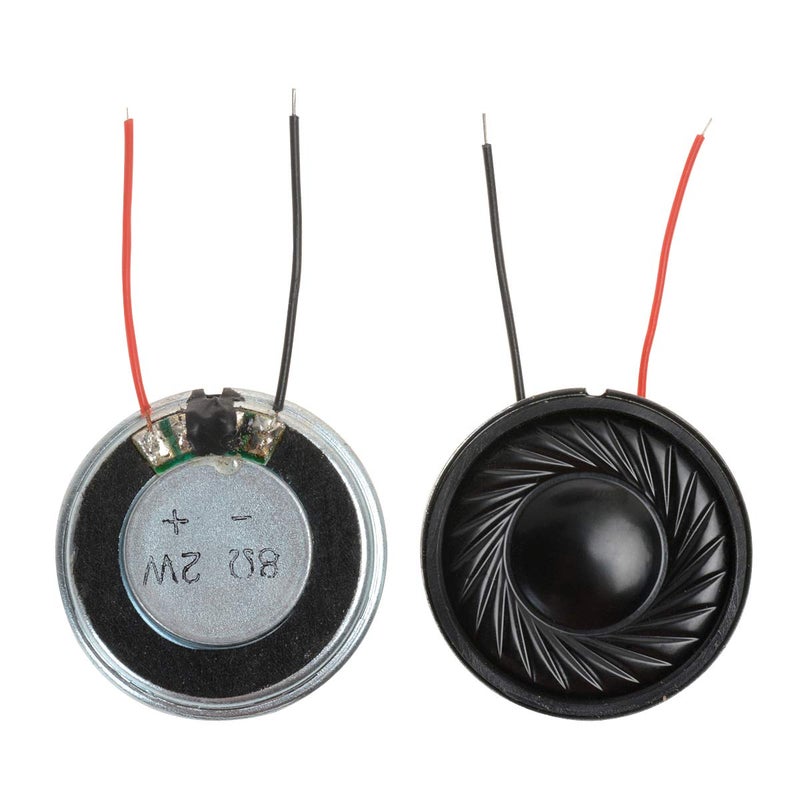 YXQ 2W 8 Ohm Micro Internal Speaker Magnet Loudspeaker 28mm Dia Round Metal Shell Wire DIY Slim PC Laptop(4Pcs) - Image 1